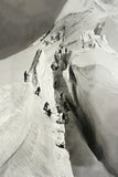 La Crevasse – Mont-Blanc, 1862 | Photo ancienne d’alpinisme