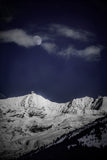 Le Pic blanc et sa lune photo de montagne