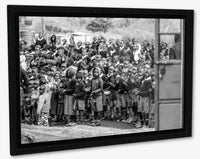 L'école kenyane photo noir et blanc.