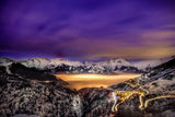 Huez village et sa vallée couleur- photo de montagne - Cyrille Quintard Photography : Tableau photo de montagne