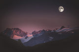 La lune rouge (Photographie couleur) - Cyrille Quintard Photography : Tableau photo de montagne