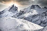 La Meije et son râteau hiver 2020 - Cyrille Quintard Photography : Tableau photo de montagne