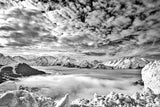 Le ciel en dentelle (Photographie noir et blanc) - Cyrille Quintard Photography : Tableau photo de montagne
