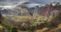 Photographie panoramique de la vallée de bourg d'Oisans (2:1) - Cyrille Quintard Photography : Tableau photo de montagne