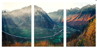 Photographie panoramique de la vallée de bourg d'Oisans (2:1) - Cyrille Quintard Photography : Tableau photo de montagne