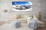 Photographie panoramique l'Alpe d'huez en hiver. - Cyrille Quintard Photography : Tableau photo de montagne