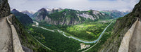 Photographie panoramique vallée de l'oisans (3:1) - Cyrille Quintard Photography : Tableau photo de montagne