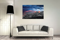 Pic blanc du soir (Photographie couleur) - Cyrille Quintard Photography : Tableau photo de montagne