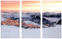 Tableau photo de montagne : L'alpe d'huez à la tombée de la nuit. - Cyrille Quintard Photography : Tableau photo de montagne