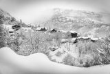 Tableau photo de montagne : Le village d'Huez en Oisans - Cyrille Quintard Photography : Tableau photo de montagne