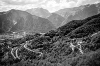 Tableau photo sport cyclisme : La montée de l'Alpe d'Huez virage 14 - Cyrille Quintard Photography : Tableau photo de montagne