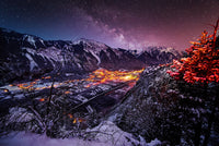 Une nuit en Oisans (Photographie couleur) - Cyrille Quintard Photography : Tableau photo de montagne